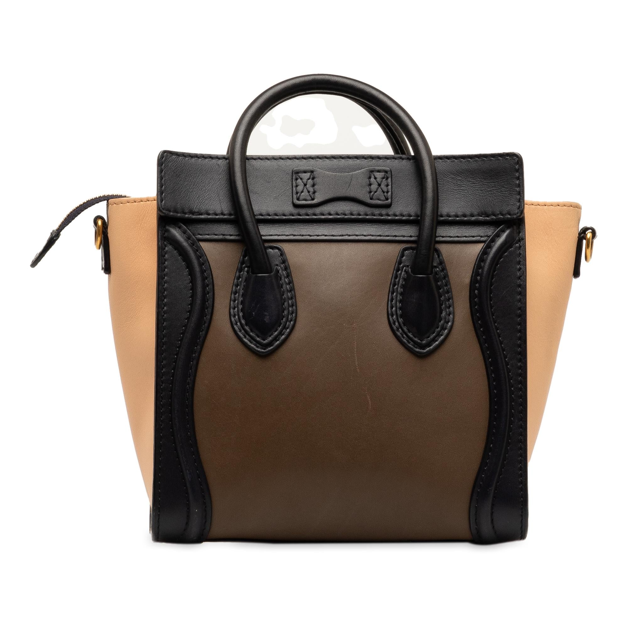Celine Nano Luggage Tricolor Tote (SHG-xvxH6n)