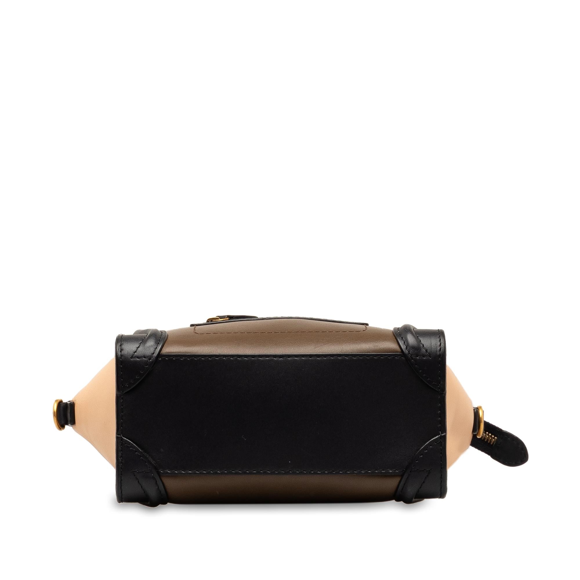 Celine Nano Luggage Tricolor Tote (SHG-xvxH6n)