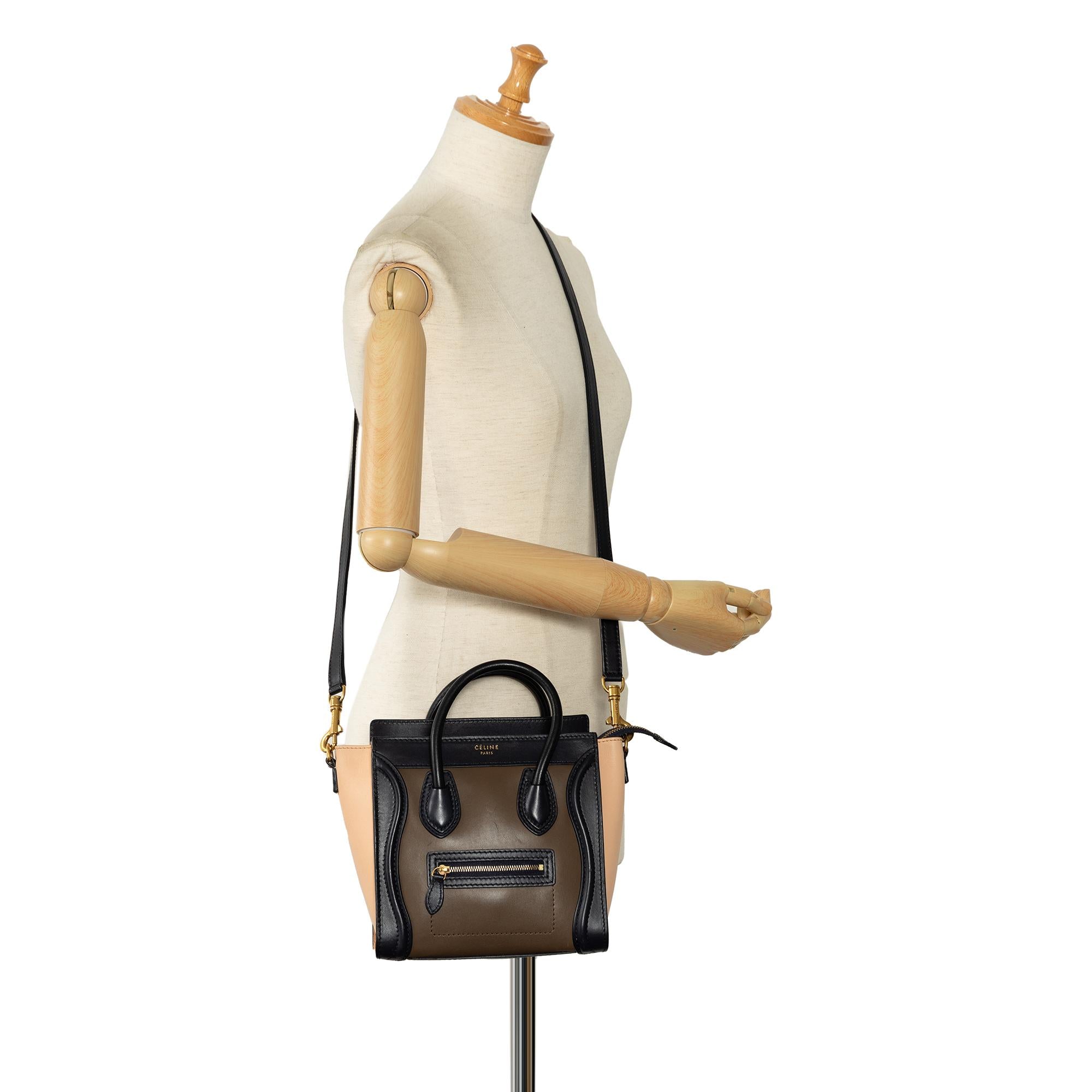 Celine Nano Luggage Tricolor Tote (SHG-xvxH6n)
