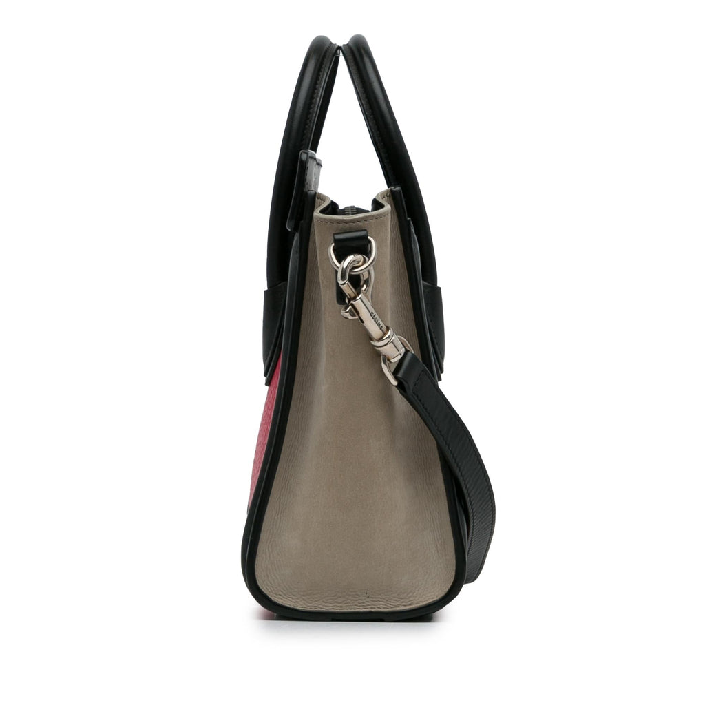Celine Nano Luggage Tricolor Tote (SHG-jI7OEJ)