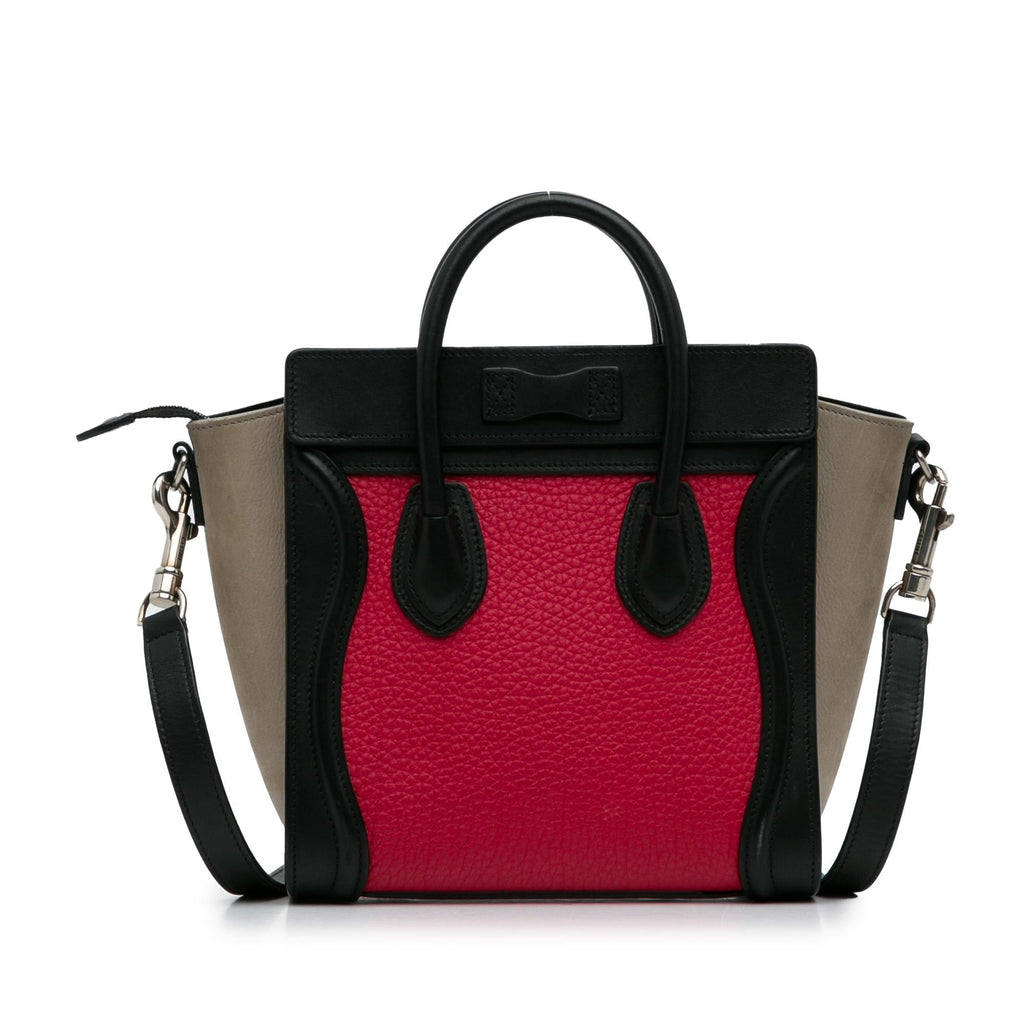 Celine Nano Luggage Tricolor Tote (SHG-jI7OEJ)
