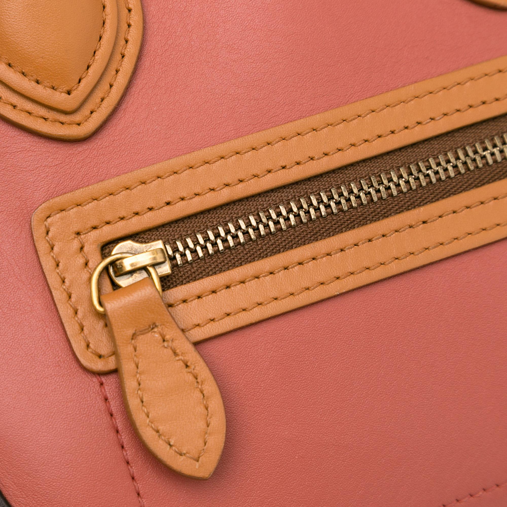 Celine Nano Tricolor Luggage Tote (SHG-CLojs1)