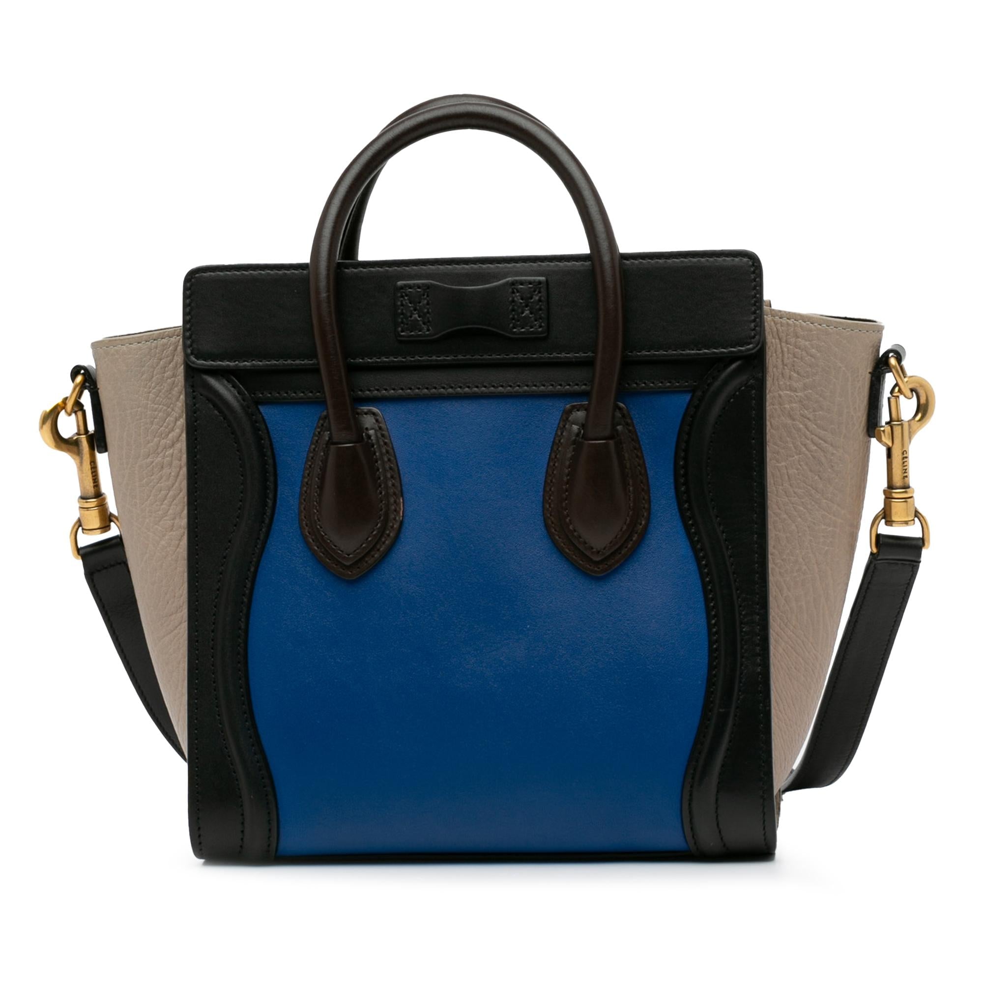 Celine Nano Tricolor Luggage Tote (SHG-wKlqAf)