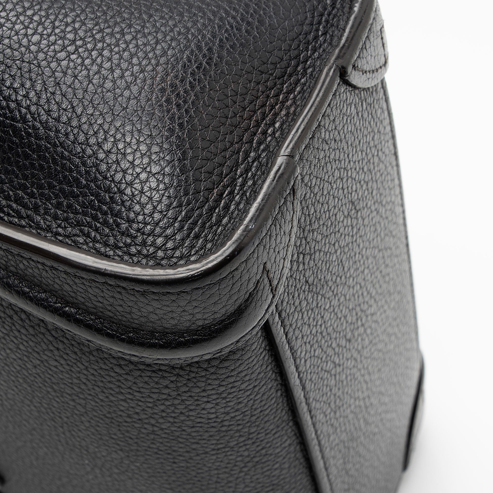 Celine Pebbled Leather Nano Luggage Tote (SHF-fk9HTz)
