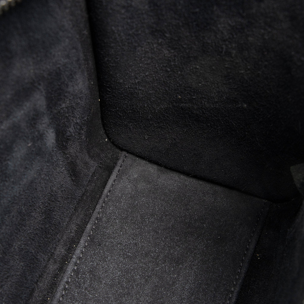Celine Pebbled Leather Nano Luggage Tote (SHF-fk9HTz)