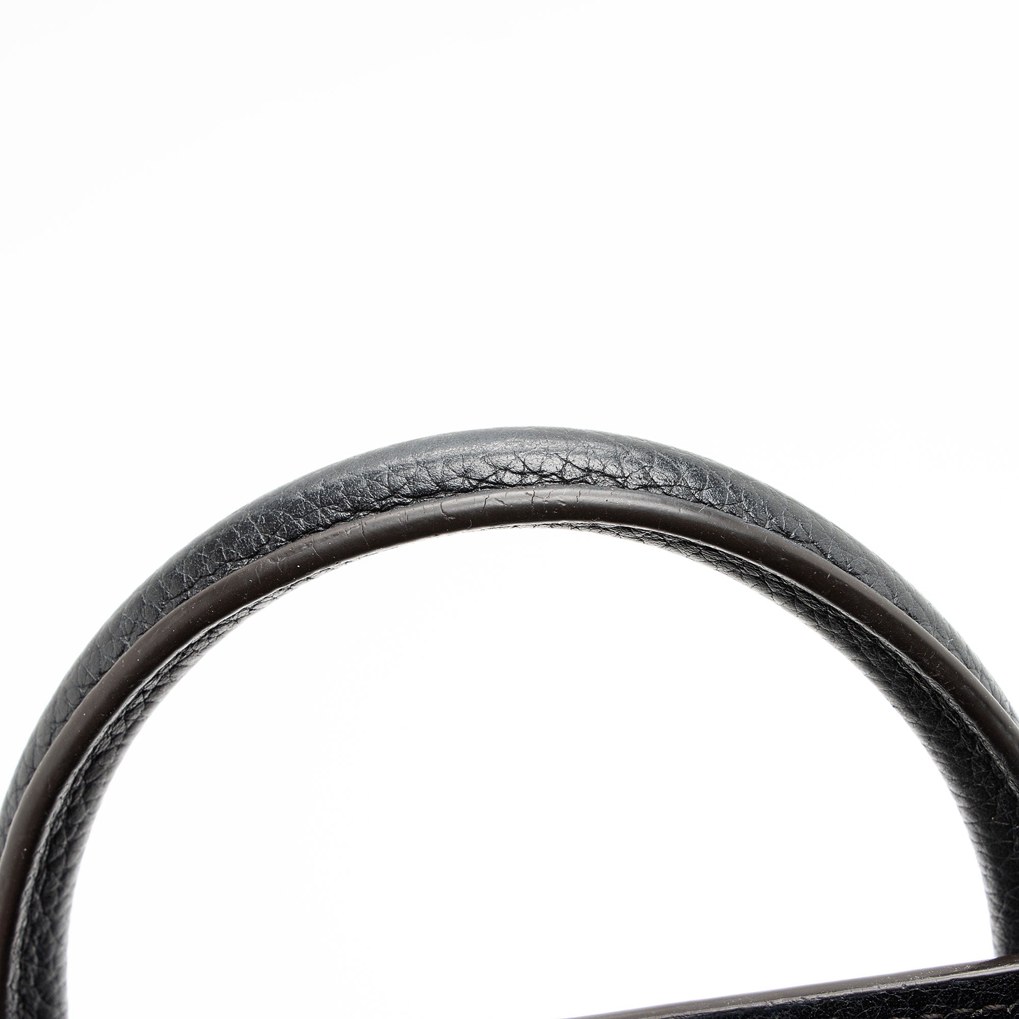 Celine Pebbled Leather Nano Luggage Tote (SHF-fk9HTz)