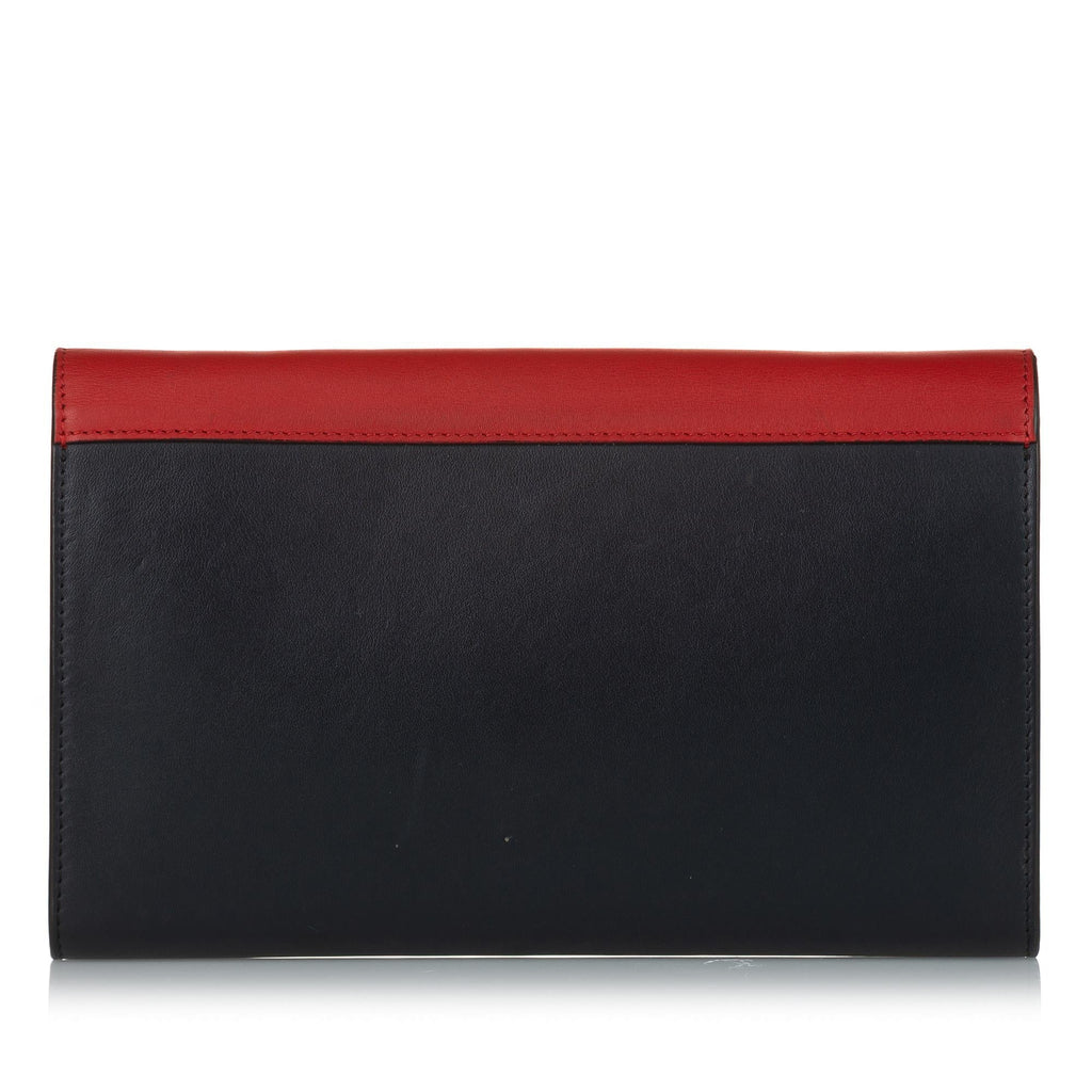 Celine Pocket Envelope Leather Wallet on Chain (SHG-33180)