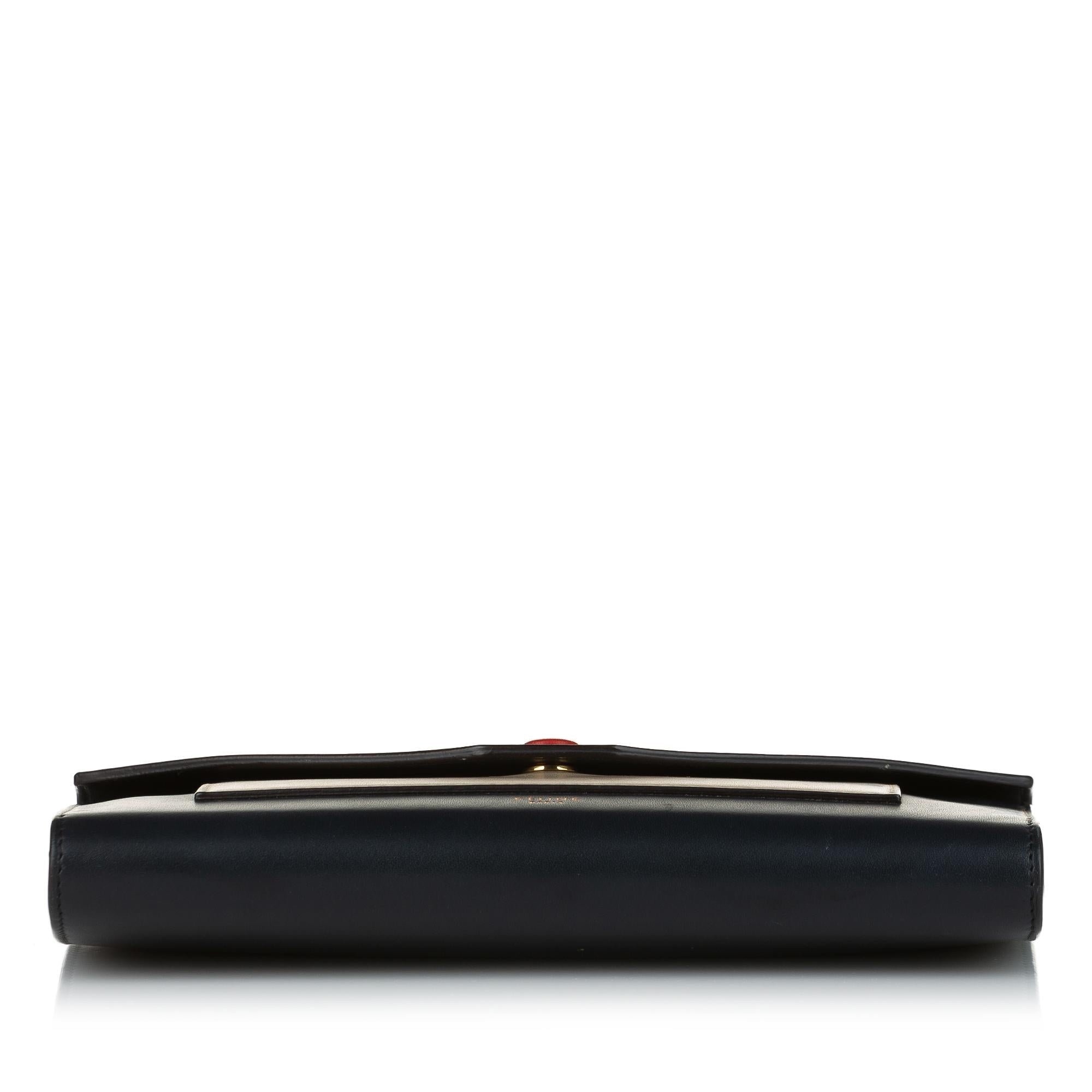 Celine Pocket Envelope Leather Wallet on Chain (SHG-33180)
