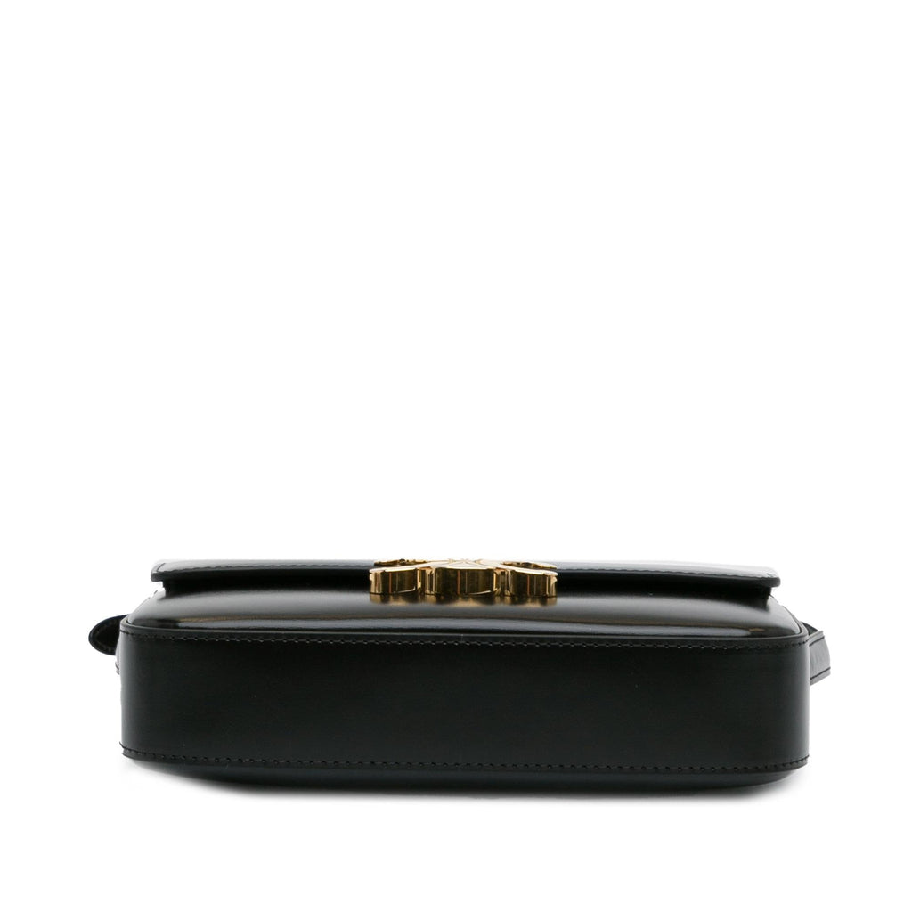 Celine Shiny Calfskin Claude Shoulder Bag (SHG-UEum9T)