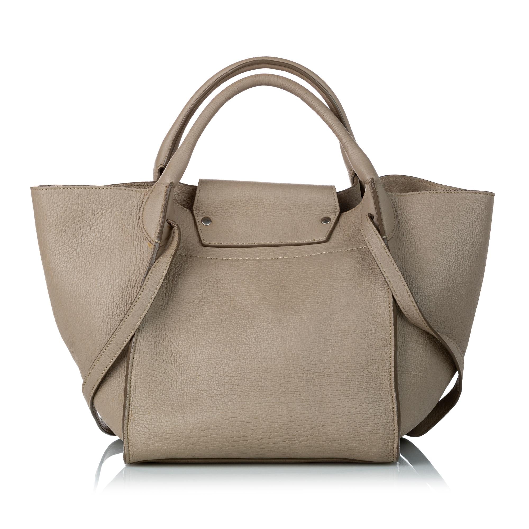 Celine Small Big Leather Satchel (SHG-30524)