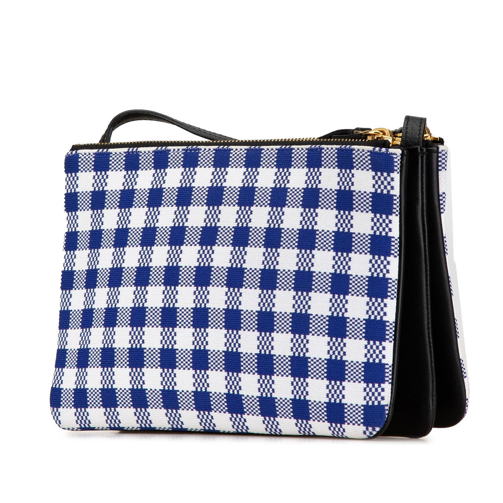 Celine Small Gingham Trio Canvas Crossbody (SHG-DisQZc)
