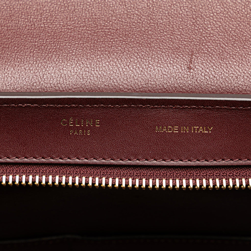 Celine Small Tricolor Trapeze Satchel (SHG-i8z7ZT)