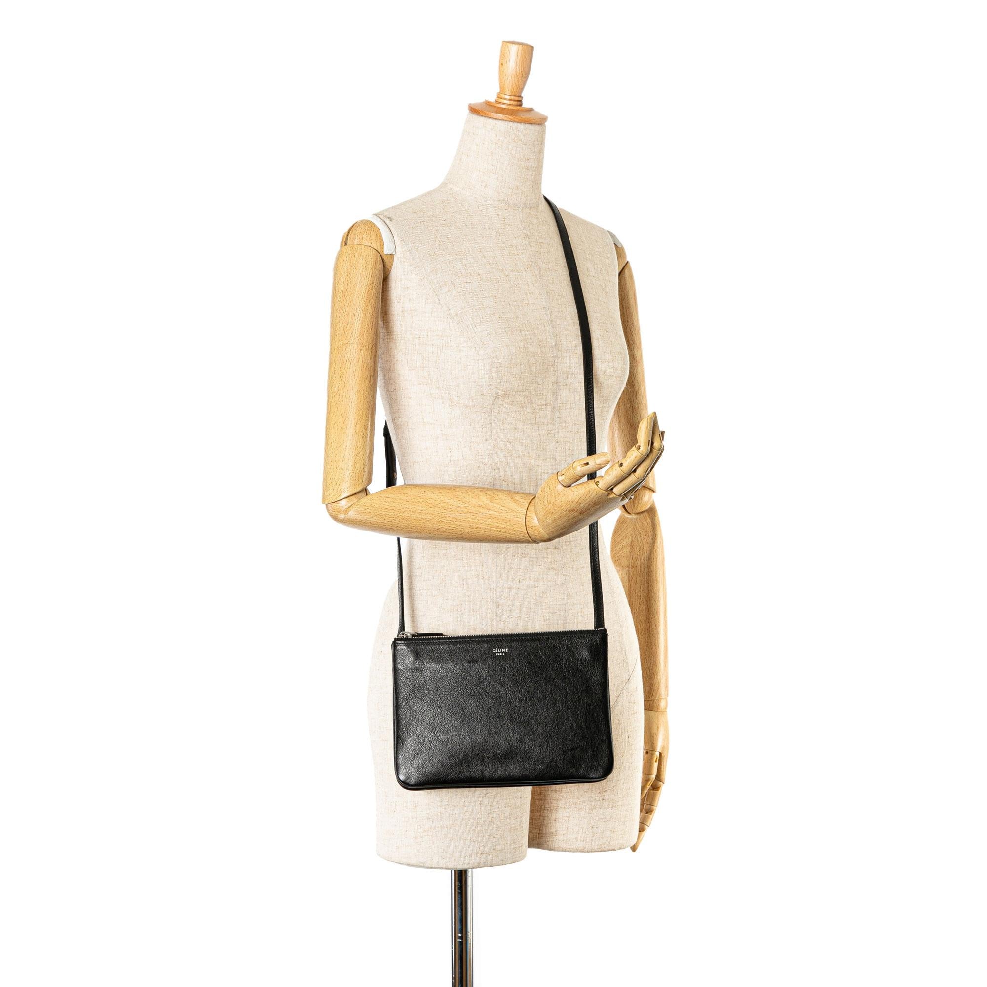 Celine Small Trio Leather Crossbody (SHG-enQVy8)