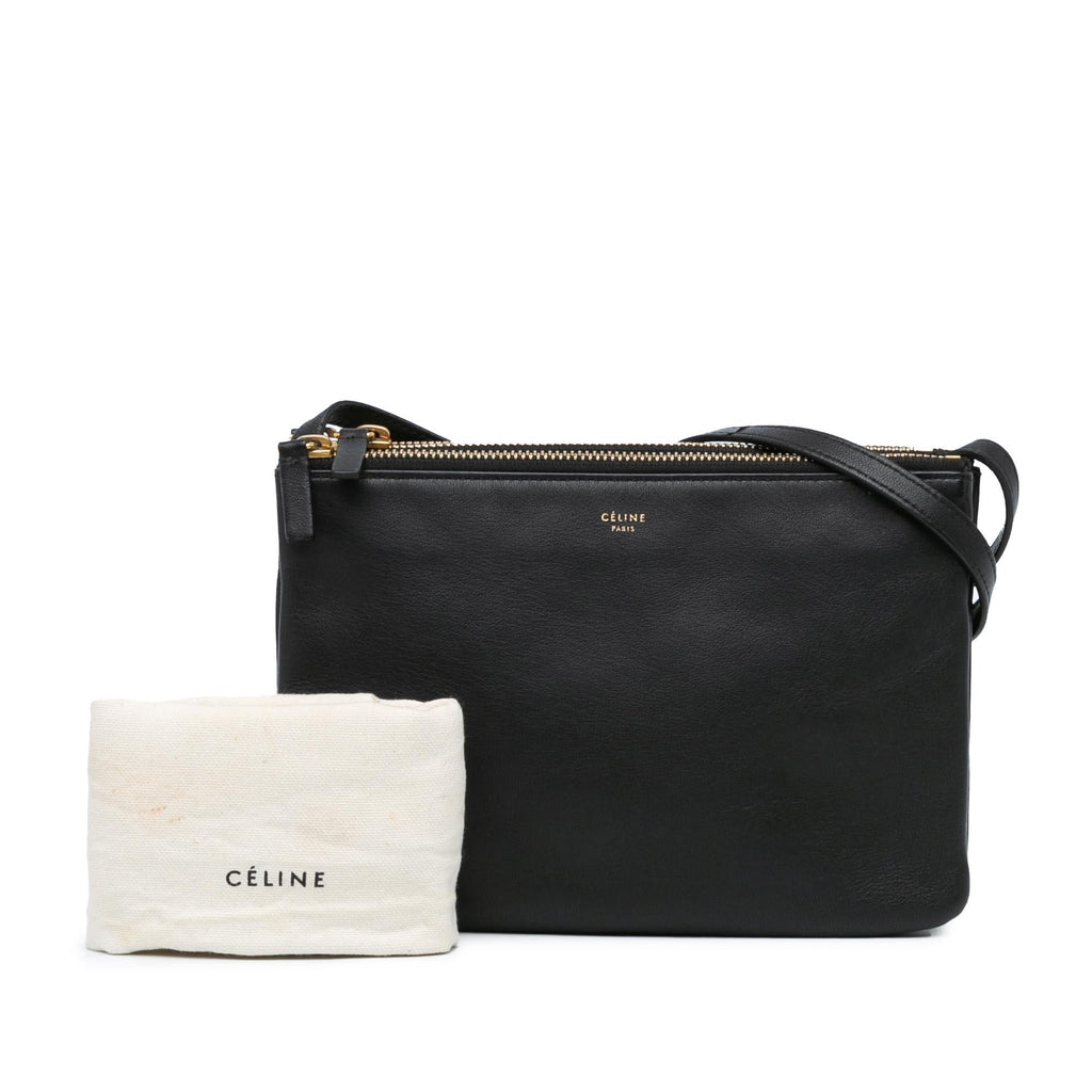 Celine Small Trio Leather Crossbody (SHG-KAhIbp)