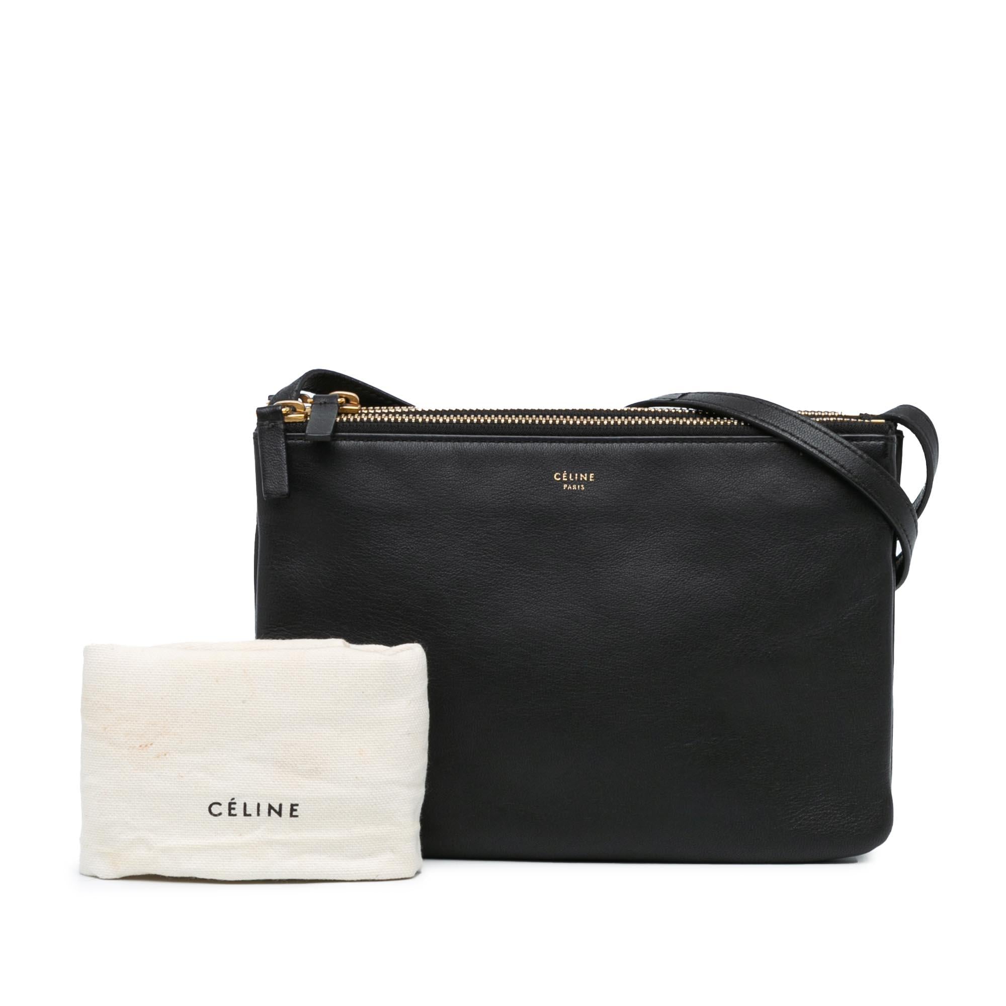 Celine Small Trio Leather Crossbody (SHG-KAhIbp)