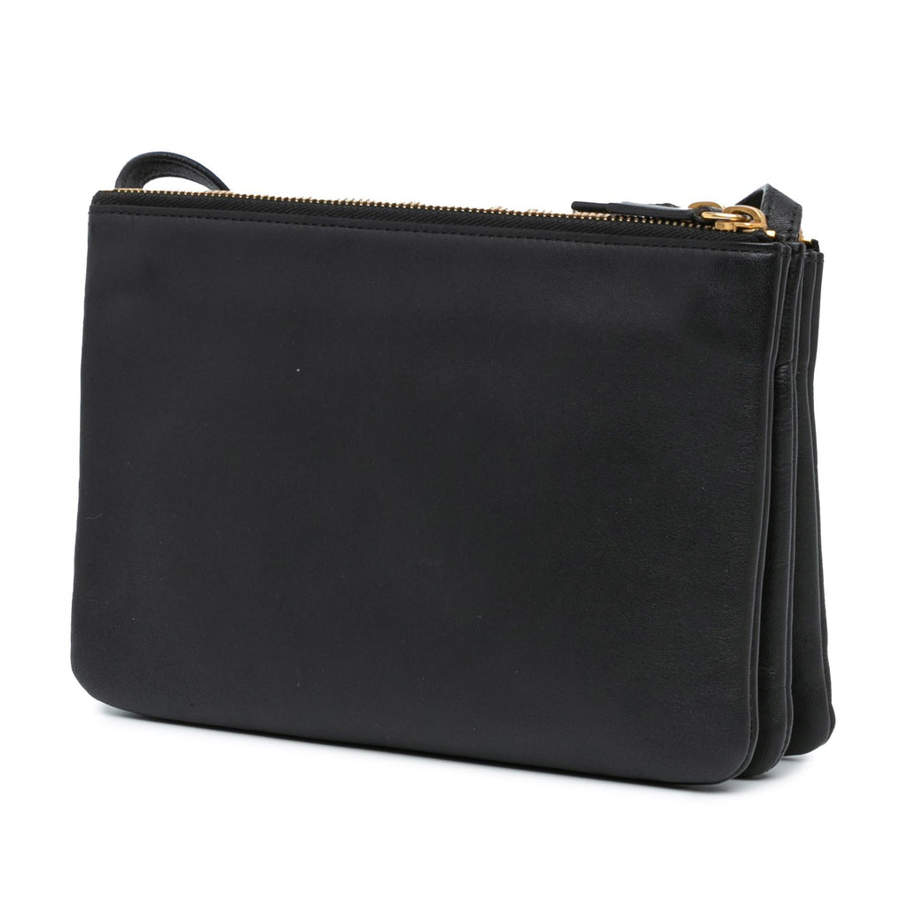 Celine Small Trio Leather Crossbody (SHG-KAhIbp)