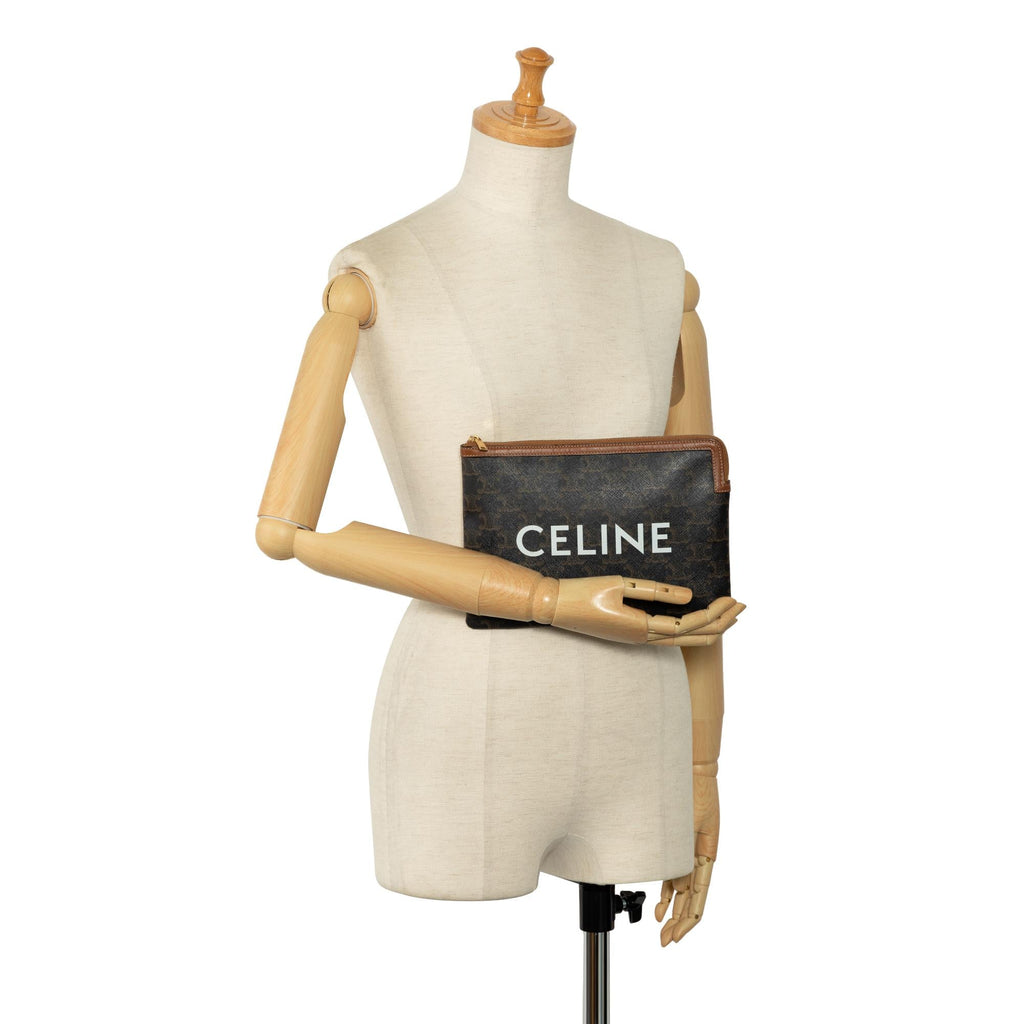 Celine Small Triomphe Clutch Bag (SHG-WggCPa)