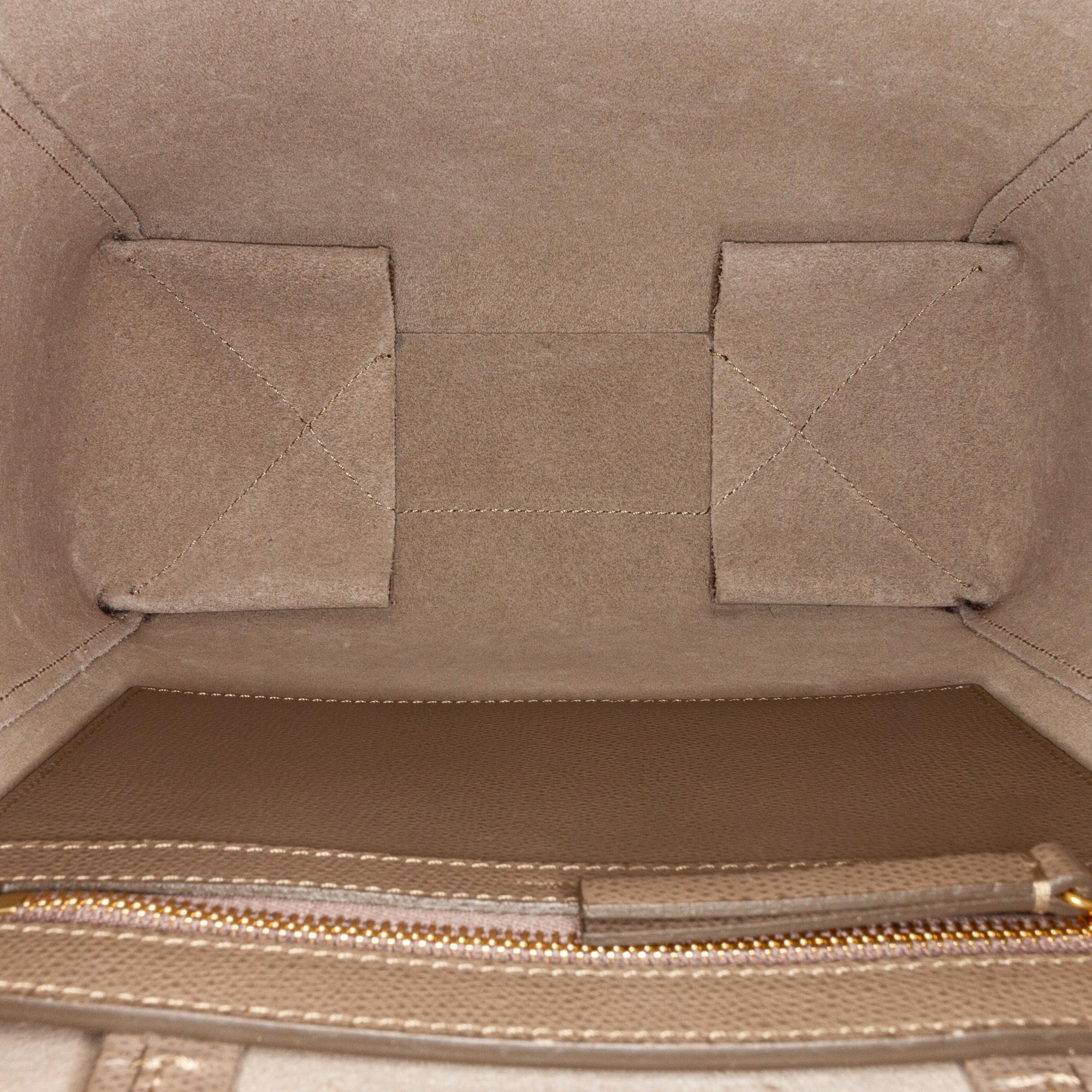 Celine Small Vertical Cabas Leather Satchel (SHG-28239)