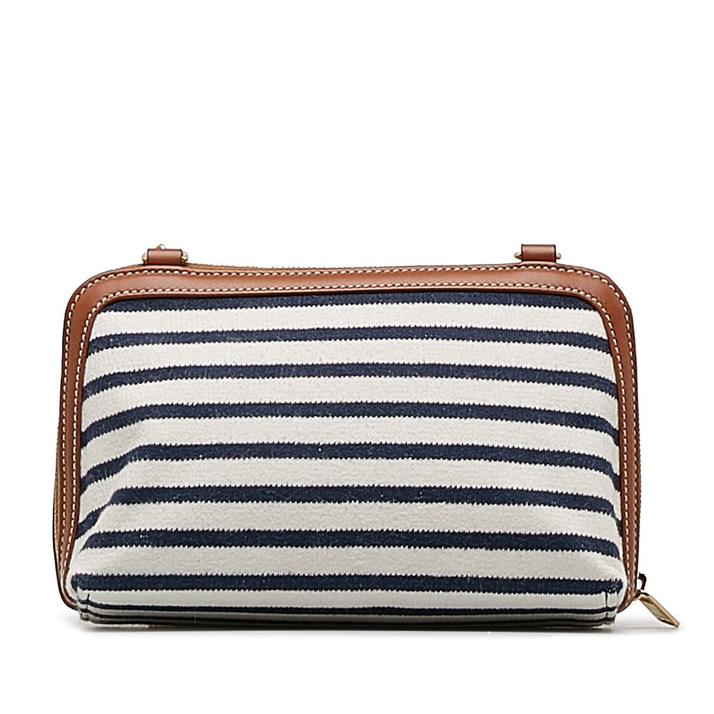 Celine Stripe Triomphe Clutch On Chain (SHG-5CjOmH)