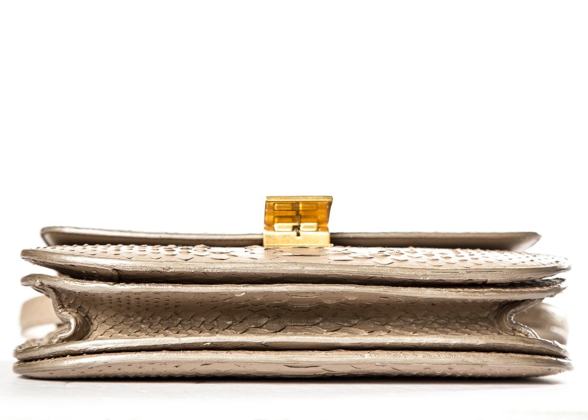 Celine Tan Python Classic Box Crossbody