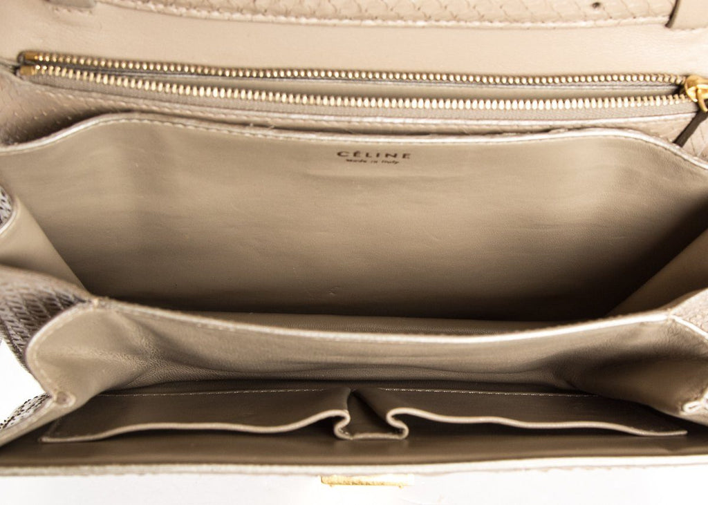 Celine Tan Python Classic Box Crossbody