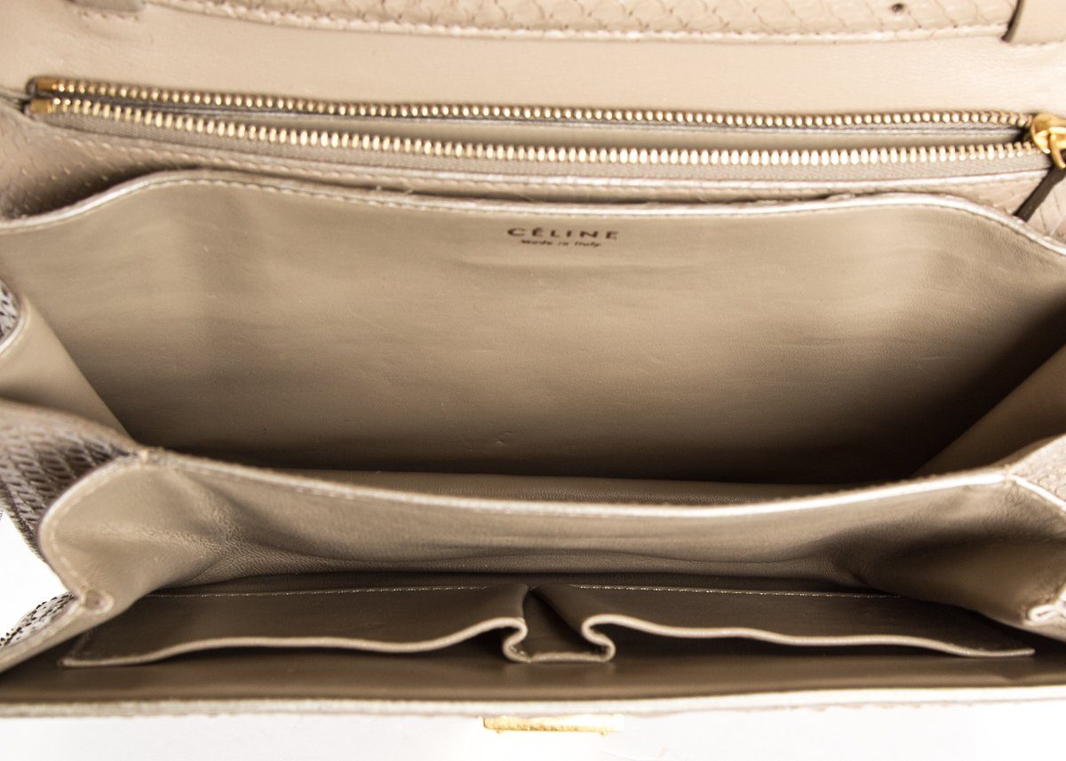 Celine Tan Python Classic Box Crossbody