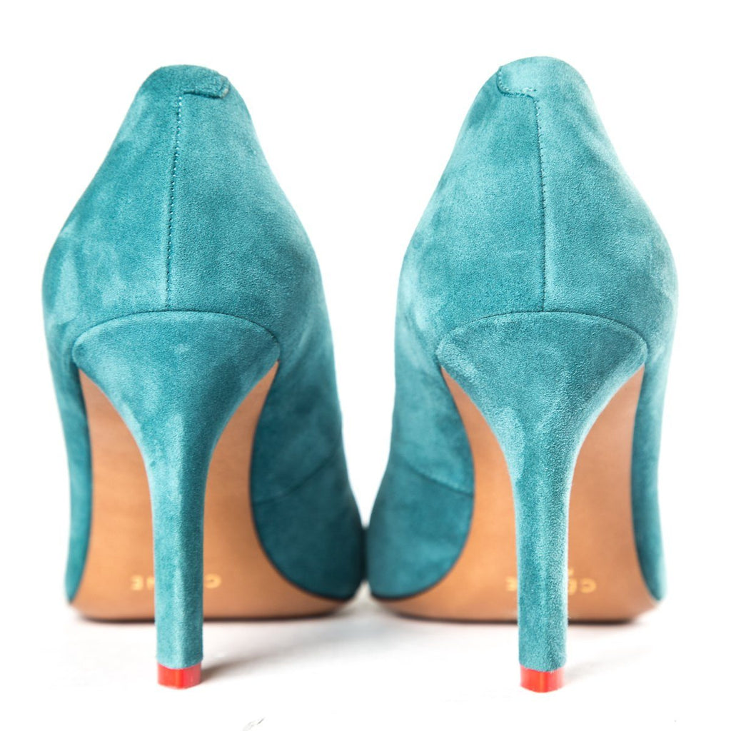 CÃƒÆ’Ã‚Â©line Teal Suede Pumps 36 Sale