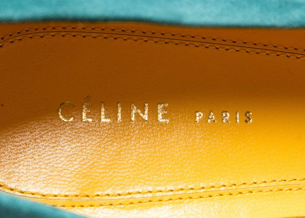 CÃƒÆ’Ã‚Â©line Teal Suede Pumps 36 Sale