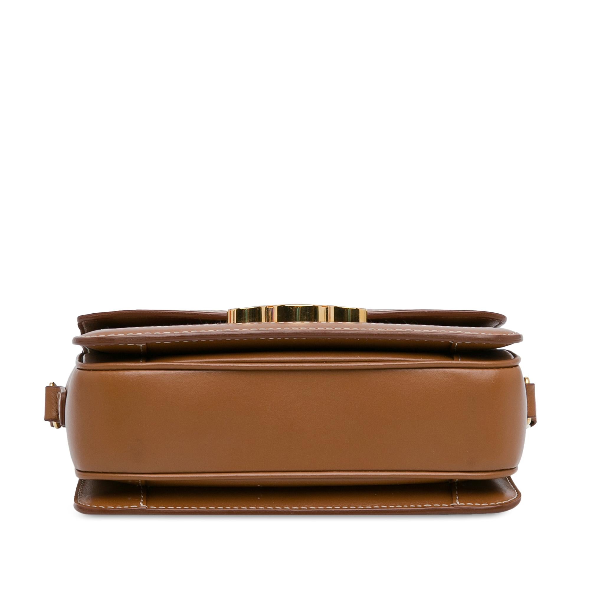Celine Teen Embroidered Canvas Triomphe Crossbody (SHG-fY2a1z)