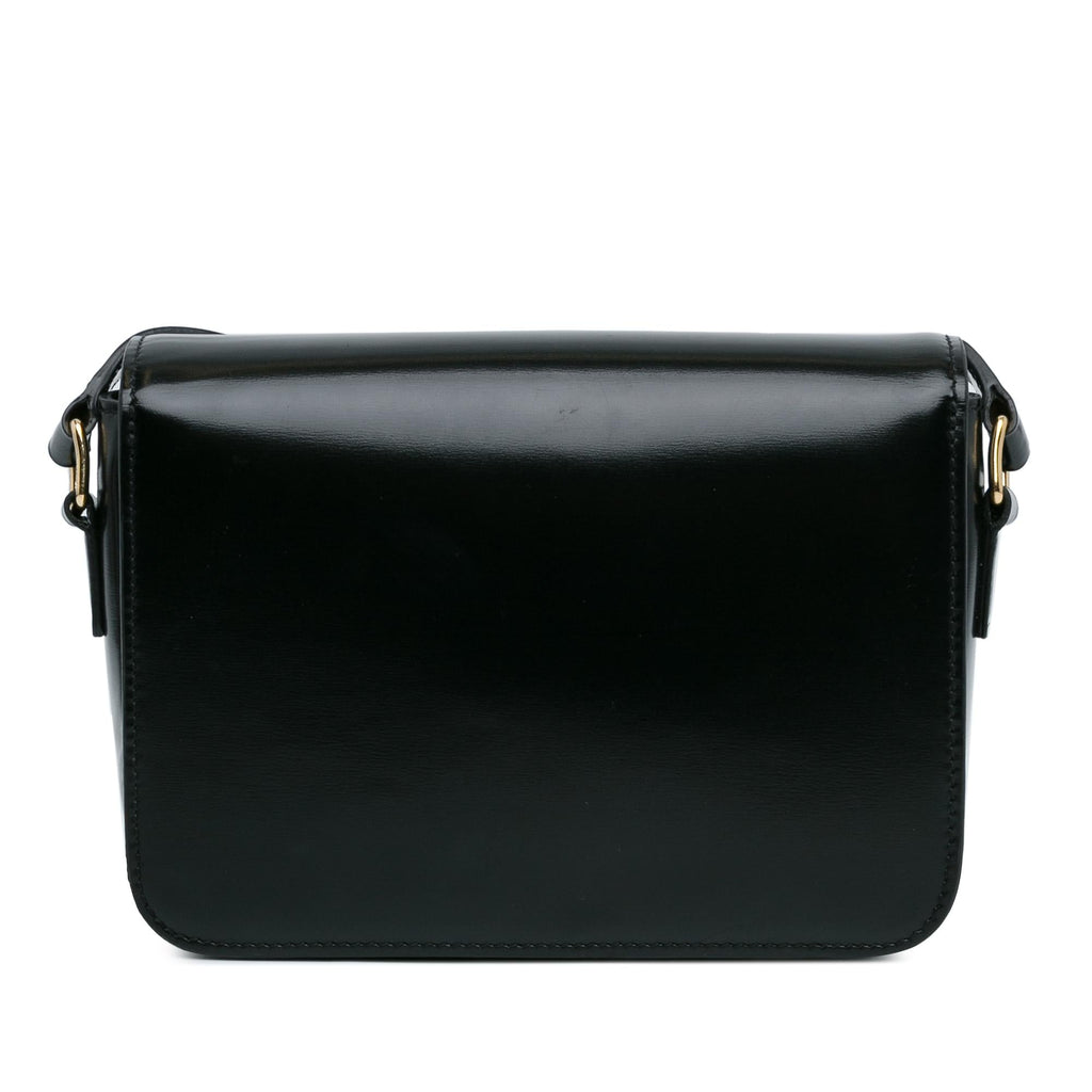 Celine Teen Shiny Calfskin Triomphe Bag (SHG-vb9Nof)