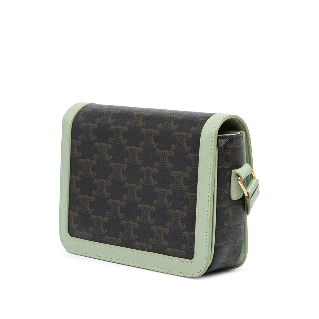 Celine Teen Triomphe Coated Canvas Crossbody (SHG-BkfEzs)