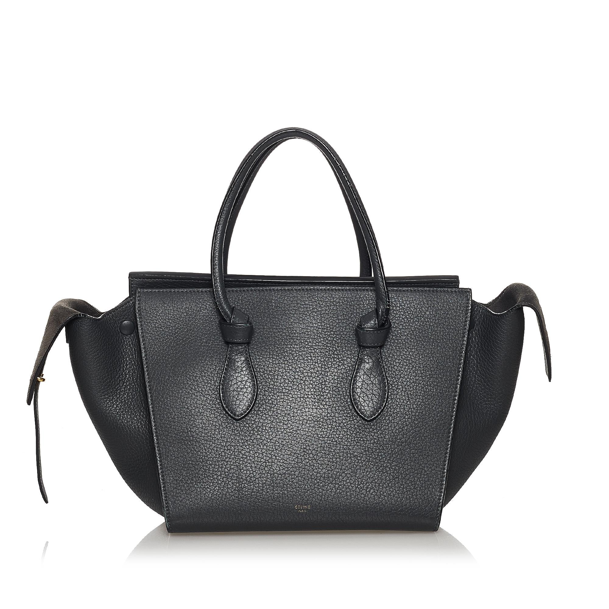 Celine Tie Tote Leather Handbag (SHG-31089)