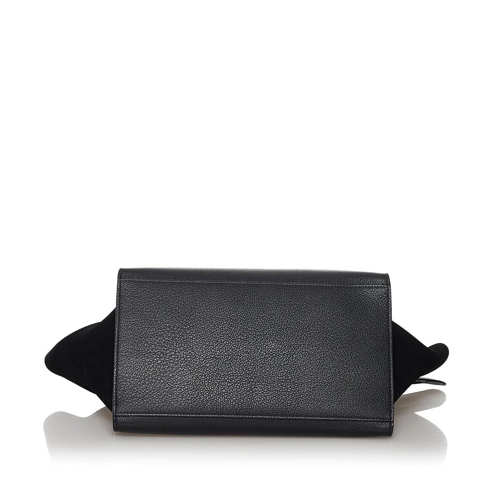 Celine Trapeze Leather Satchel (SHG-30491)