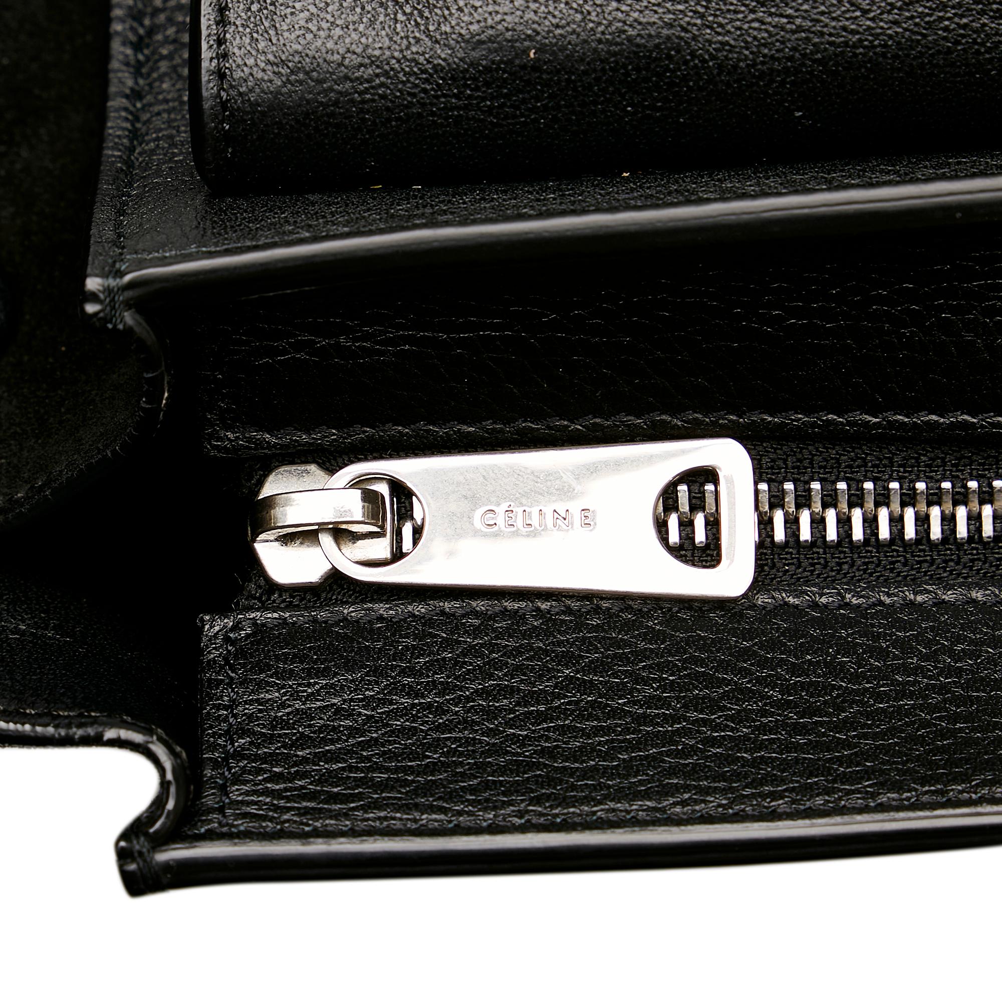 Celine Trapeze Leather Satchel (SHG-30491)