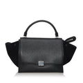 Celine Trapeze Leather Satchel (SHG-30491)