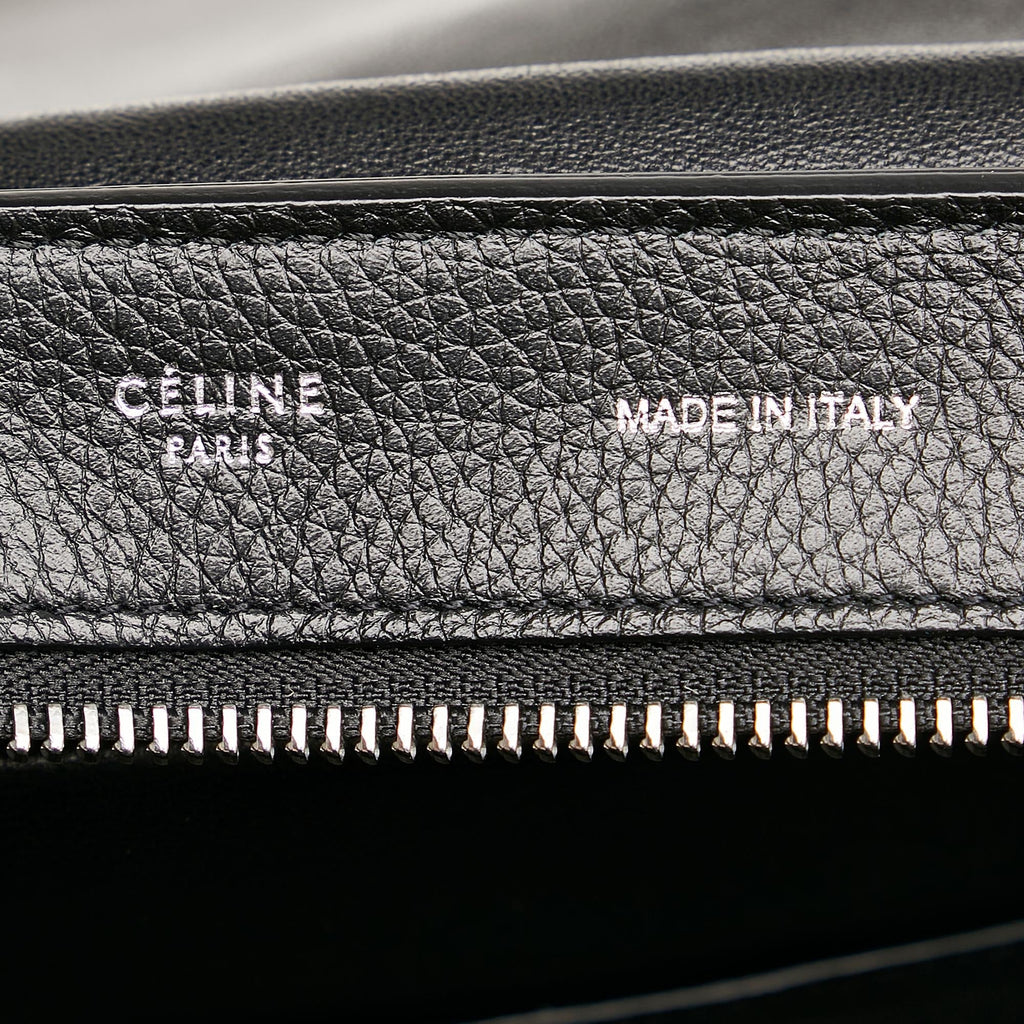 Celine Trapeze Leather Satchel (SHG-30491)