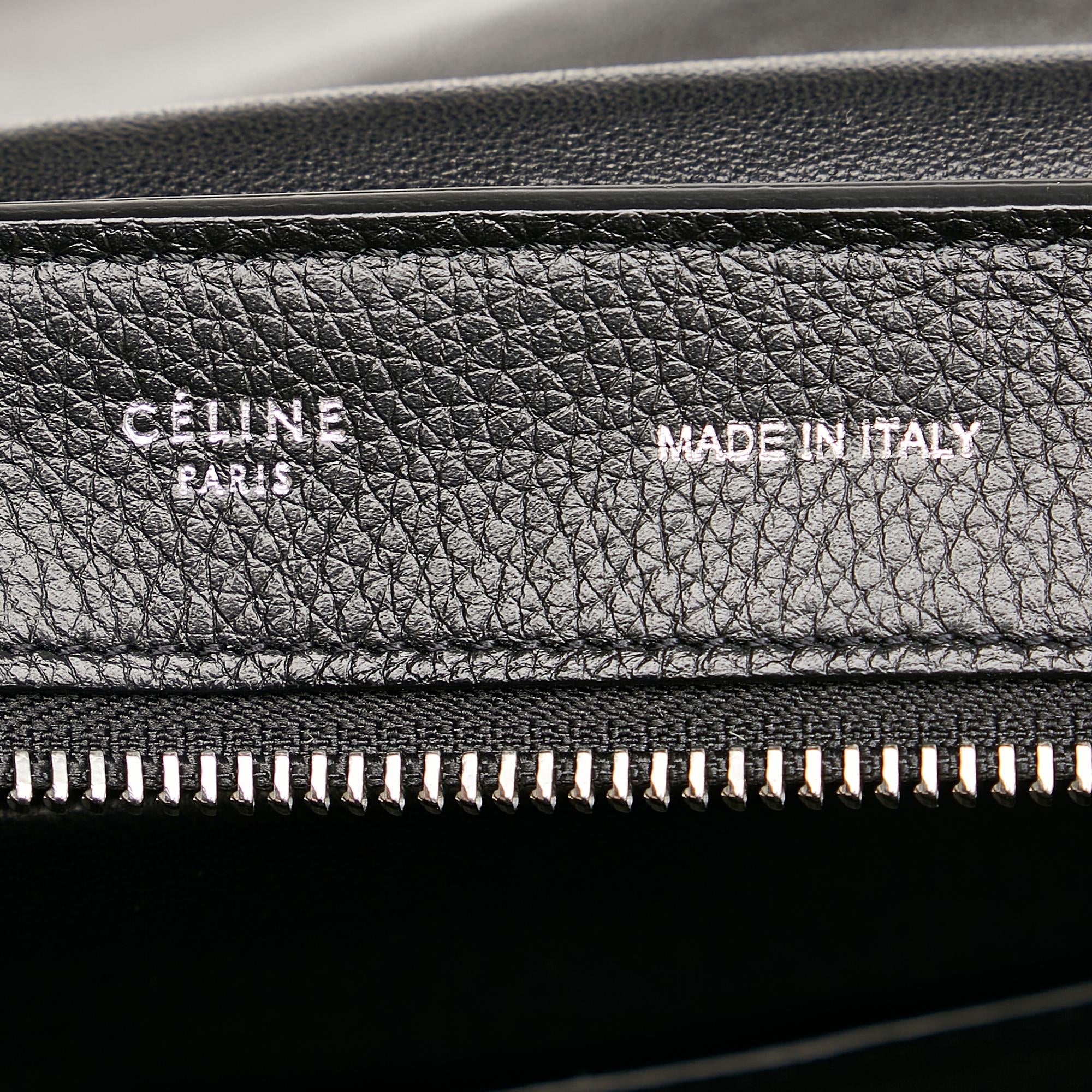 Celine Trapeze Leather Satchel (SHG-30491)