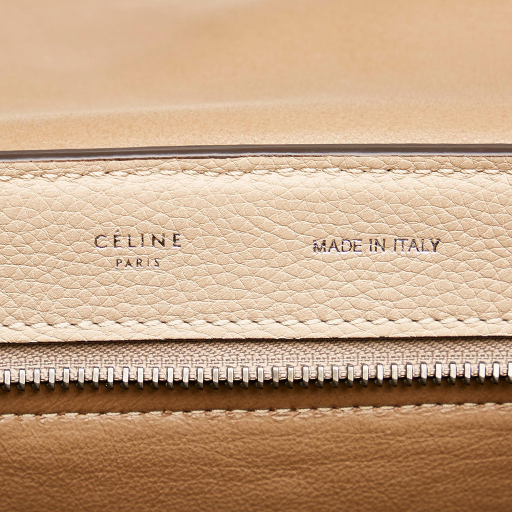 Celine Trapeze Leather Satchel (SHG-31080)