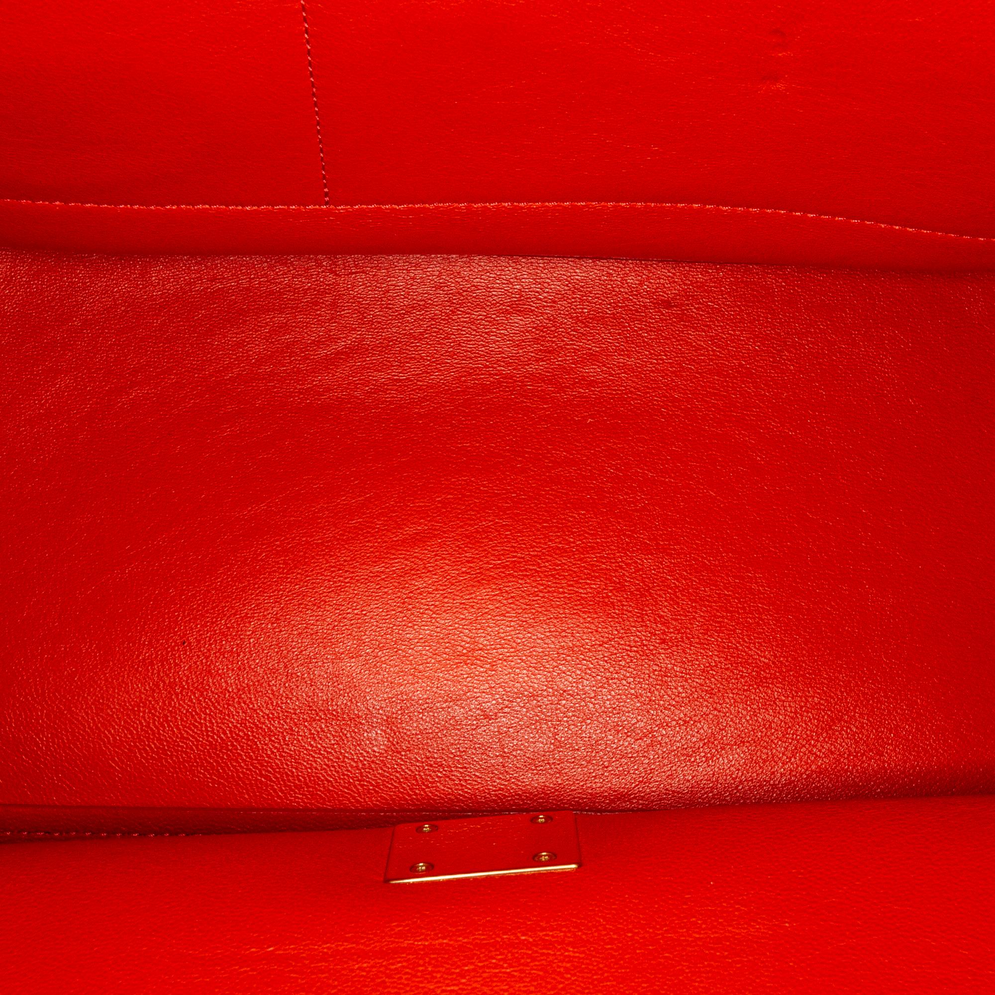 Celine Trapeze Tricolor Leather Satchel (SHG-25820)
