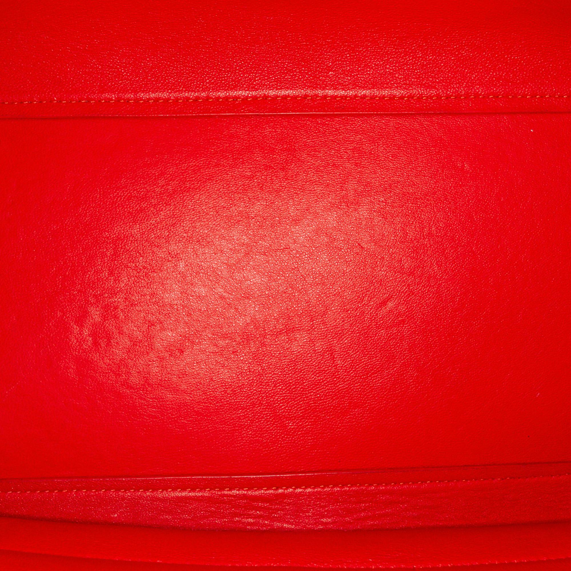 Celine Trapeze Tricolor Leather Satchel (SHG-27023)