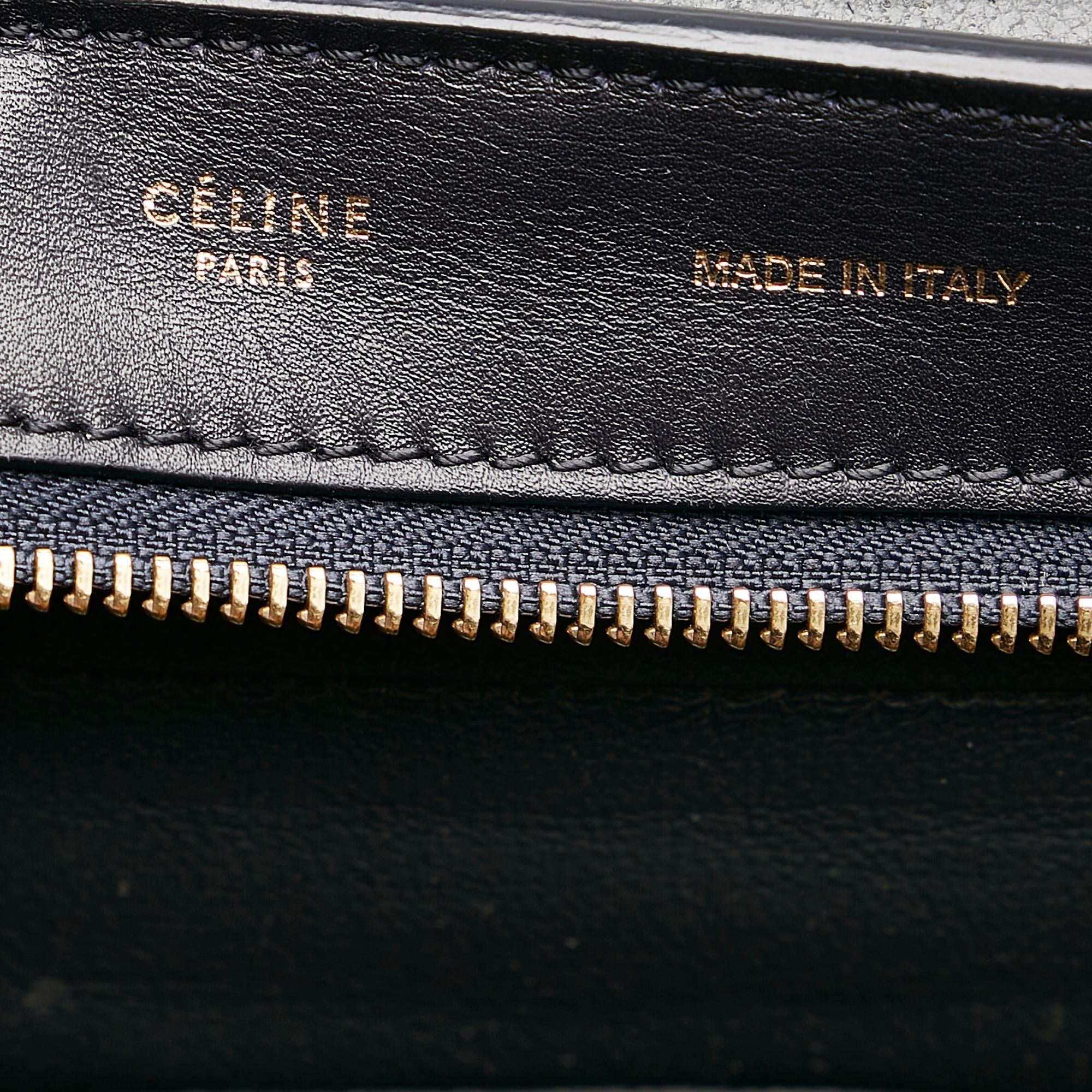 Celine Trapeze Tricolor Leather Satchel (SHG-28899)
