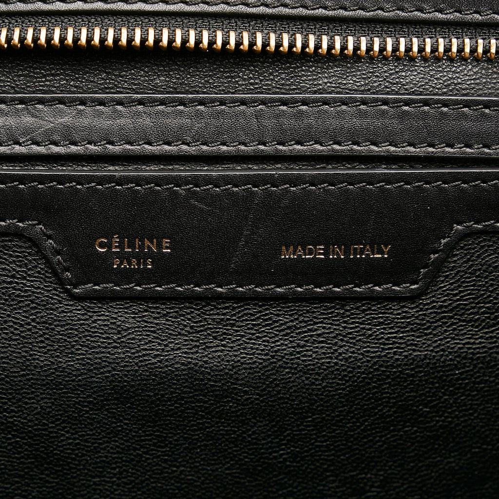 Celine Trapeze Tricolor Leather Satchel (SHG-29489)