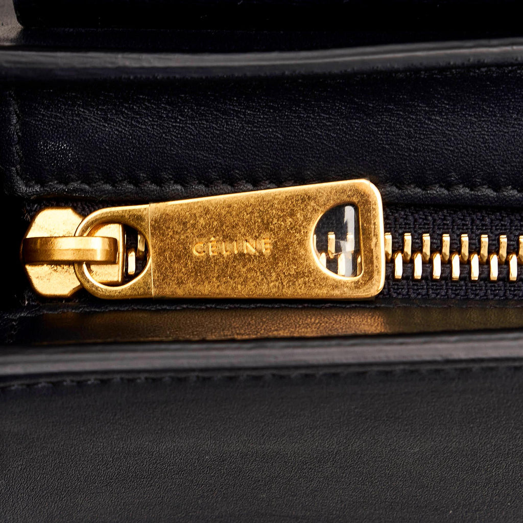 Celine Trapeze Tricolor Leather Satchel (SHG-30490)