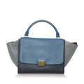 Celine Trapeze Tricolor Leather Satchel (SHG-30490)
