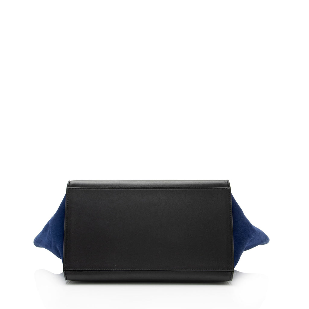 Celine Tricolor Calfskin Medium Trapeze Bag (SHF-BGiPD7)
