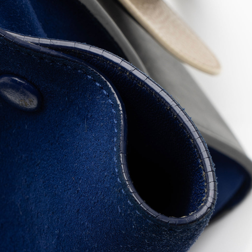 Celine Tricolor Calfskin Medium Trapeze Bag (SHF-BGiPD7)