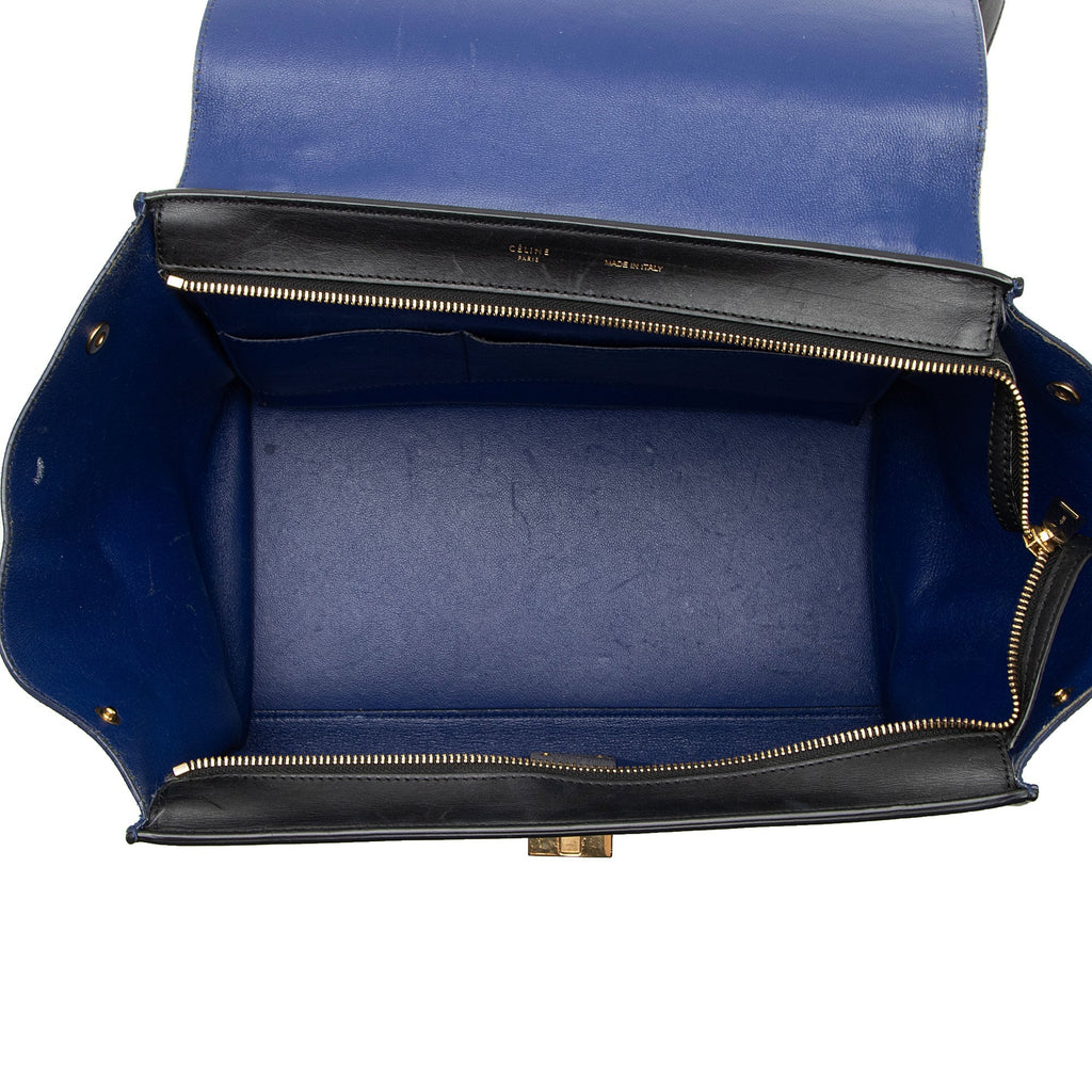 Celine Tricolor Calfskin Medium Trapeze Bag (SHF-BGiPD7)