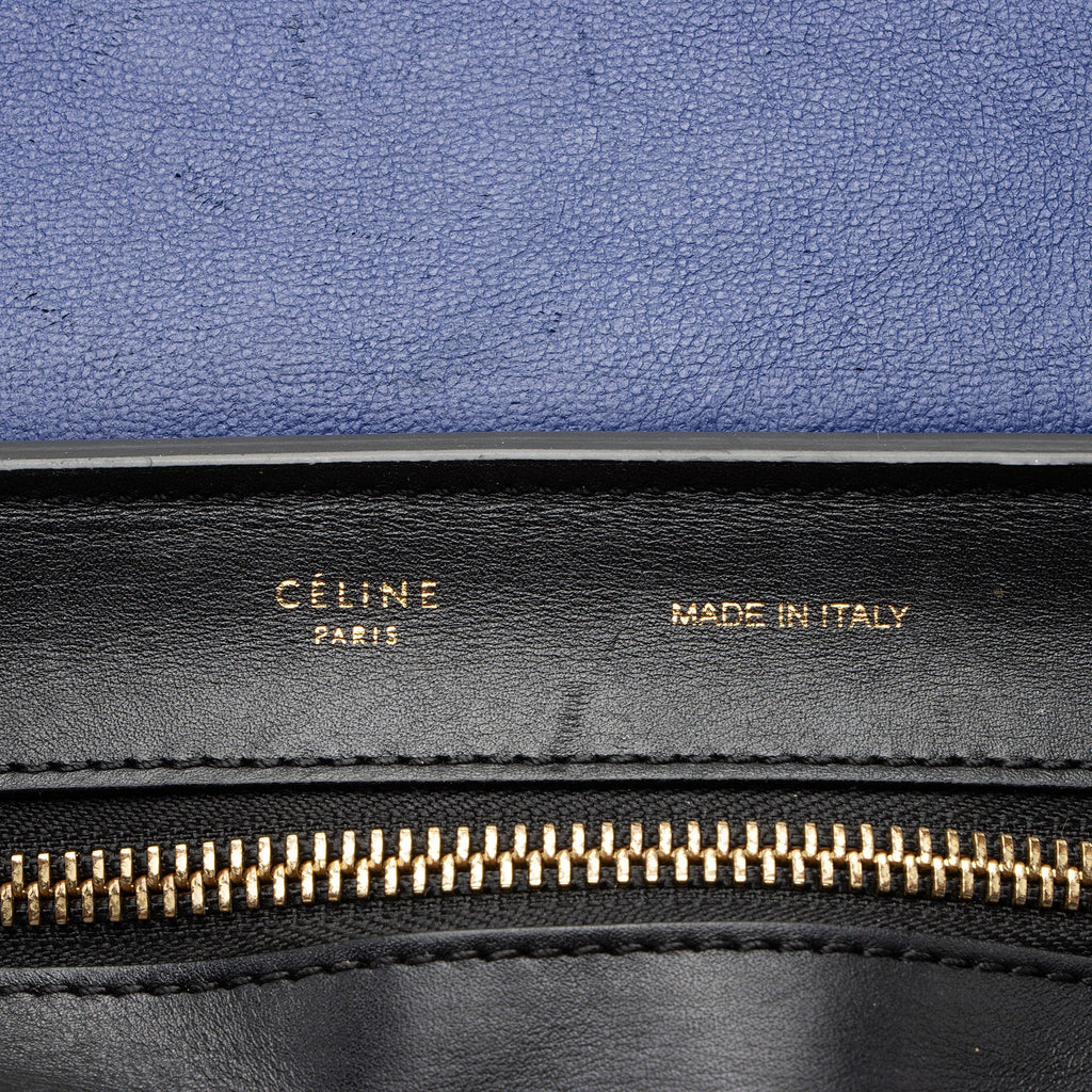 Celine Tricolor Calfskin Medium Trapeze Bag (SHF-BGiPD7)
