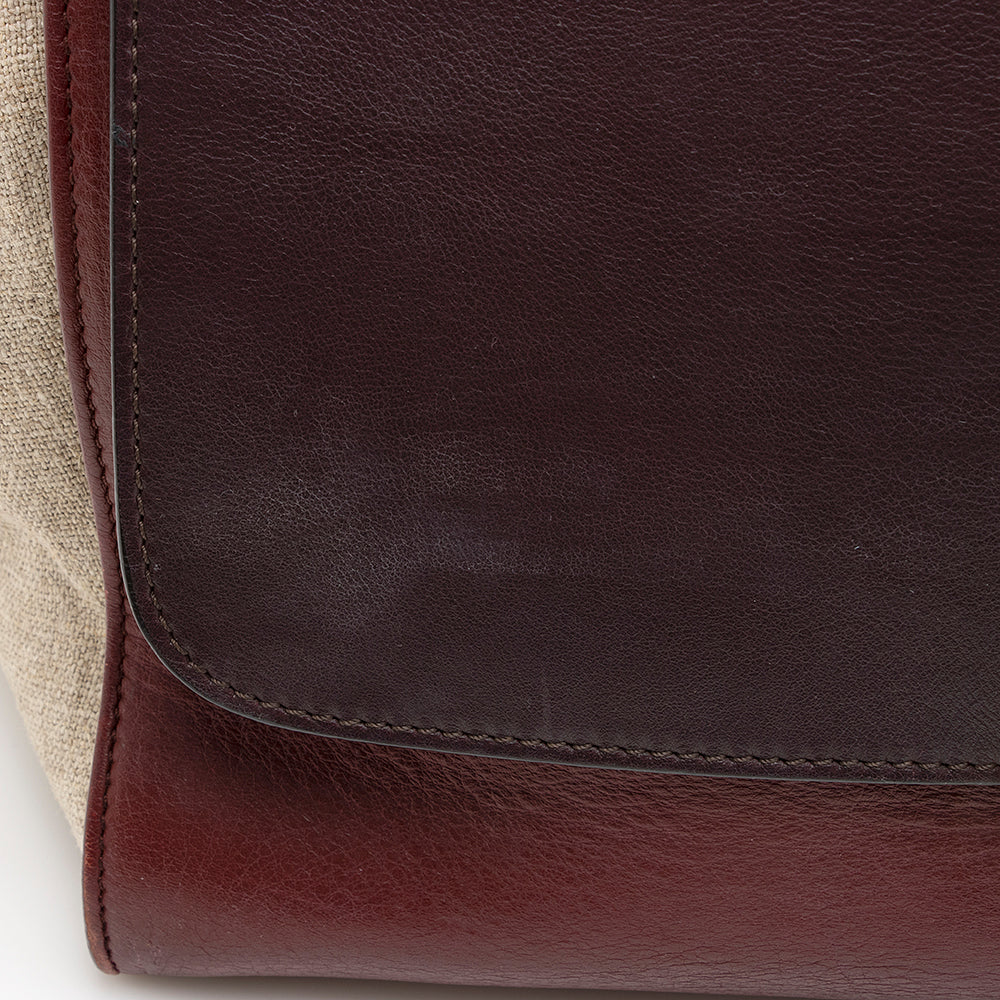 Celine Tricolor Calfskin Small Trapeze Bag (SHF-20414)
