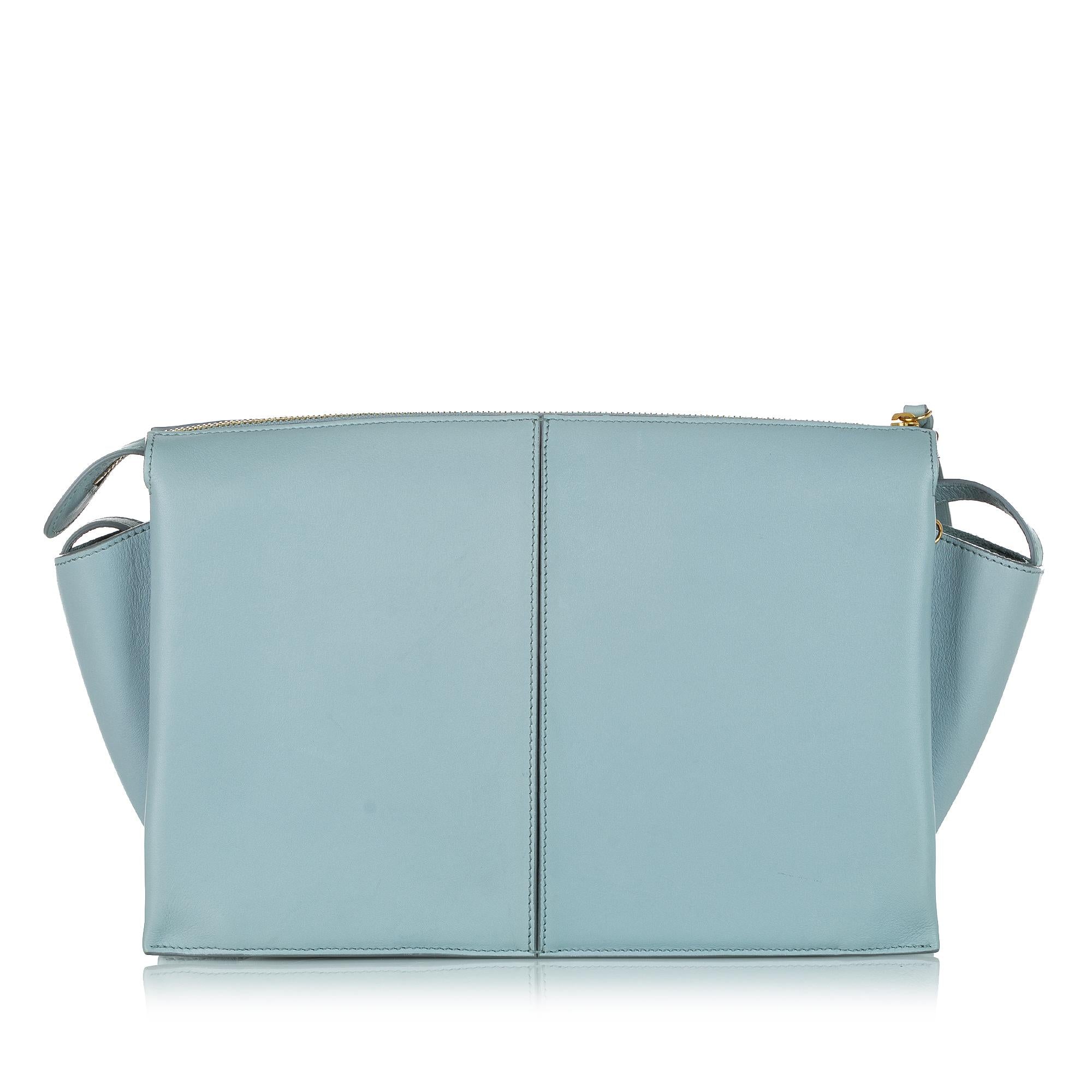 Celine Trifold Leather Crossbody Bag (SHG-23863)